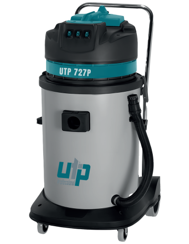 UTP727P INDUSTRIAL TYPE THREE-MOTOR VACUUM CLEANER WITH PLASTIC BODY - 77 LT