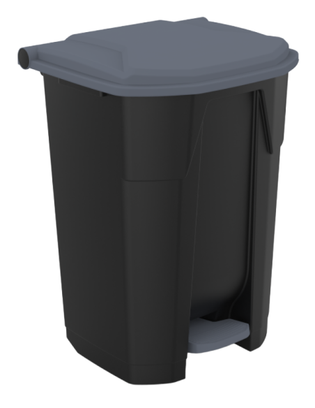 UTP376 WHEELIE PEDAL BIN - 70 LT BLACK