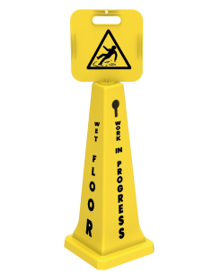 UTP066 Short Warning Cone (Cleaning in Progress - Wet Floor)