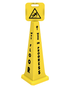UTP067 Tall Warning Cone (Cleaning in Progress - Wet Floor)