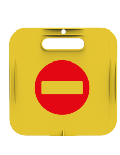 UTP072 Warnschild-Aufsatz für Kegel 26x26 cm (Zutritt verboten)