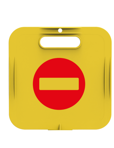 UTP072 Warning Sign Header 26x26 cm (No Entry)