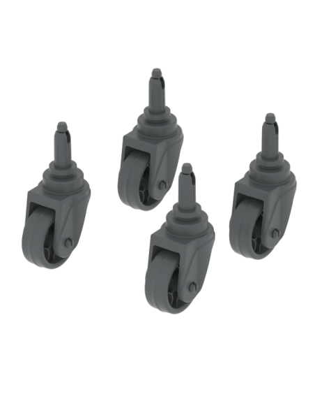 UTP407 4 PCS WHEEL SET FOR RECYCLING AND STORAGE BIN