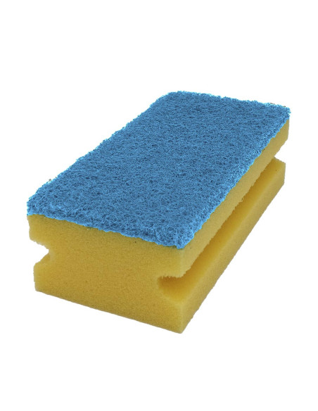UTP152 INDUSTRIAL CLEANING SPONGE BLUE FIBER (NON-SCRATCH SURFACE), 10 PCS PACK