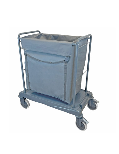 CT267MB Chariot de Collecte du Linge & des Déchets avec Grandes Roues Peintes